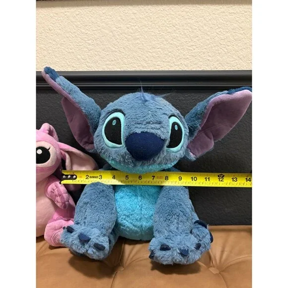 Disney Store Stitch and Angel Plush Set Lilo & Stitch Stuffed Animal Pair 10" - Picture 5 of 16
